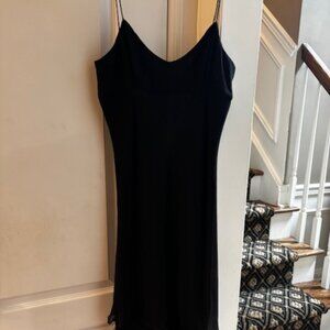 Ann Taylor Classic Ruffle Black Dress Formal Cocktail